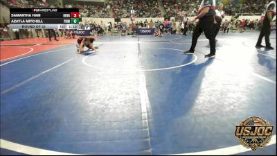 57 lbs Round Of 32 - Samantha Ham, Nebraska Wrestling Academy vs Azayla Mitchell, Prime Wrestling