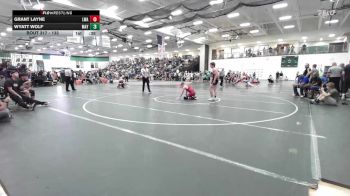 132 lbs Cons. Round 2 - Wyatt Wolf, Maysville vs Grant Layne, Lions Wrestling Academy