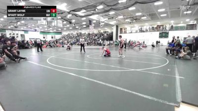 132 lbs Cons. Round 2 - Wyatt Wolf, Maysville vs Grant Layne, Lions Wrestling Academy