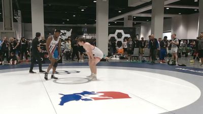 74 kg Champ. Rd Of 256 - Daniel Wolfe, Scappoose Wrestling vs Emmanuel Akpadija, Knights Wrestling Club