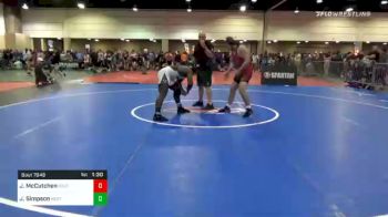 195 lbs Quarterfinal - Jerry Simpson, Kentucky vs Joshua McCutchen, South Georgia Athletic Club