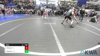 112 lbs Quarterfinal - Jayden Camua, Shelton Wrestling Academy vs Kamden Sparks, Tonkawa Takedown Club