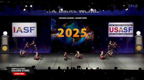Monaco AllStars - Golden Stars [2025 Open Pom Semis] 2025 The Dance Worlds