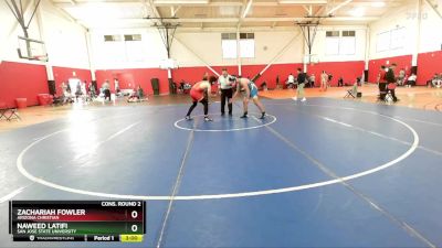 184 lbs Cons. Round 2 - Zachariah Fowler, Arizona Christian vs Naweed Latifi, San Jose State University