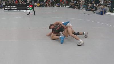 138 lbs Cons. Sub-rd Of 32 - Mason Sieberg, The Den Franklin vs Colton Bennett, Guerrilla Wrestling Academy