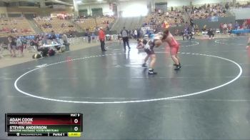 220 lbs Champ. Round 1 - Adam Cook, Halls Wrestling vs Steven Anderson, Houston Mustangs Youth Wrestling