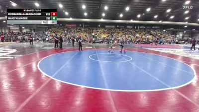 65 lbs Cons. Round 1 - Haidyn Magee, Sheridan Wrestling Club vs Roseabella Alexander, Watford City Wolves