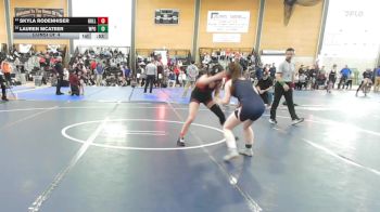 120 lbs Consi Of 4 - Skyla Rodenhiser, Holliston vs Lauren McAteer, Walpole