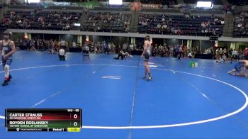 95 lbs Quarterfinal - Royden Roslansky, Victory School Of Wrestling vs Carter Strauss, No Nonsense Wrestling