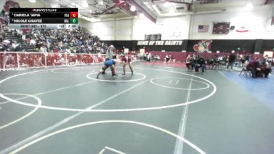 170 lbs Semifinal - Daniela Tapia, Paramount vs Nicole Chavez, Walnut