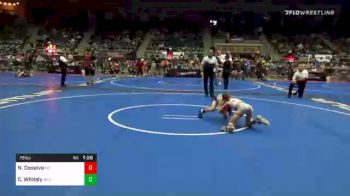 76 lbs Quarterfinal - Nico Desalvo, M2 vs Conner Whitely, Bad Karma