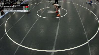 106 lbs Finals (8 Team) - Tristan Davis, Aquinas Catholic vs Mikah Eiley, Wilcox-Hildreth