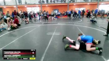 105 lbs Round 1 - Thompson Wilcox, Grizzlies Wrestling Club vs Nathan Lawrence, Rebels Wrestling Club