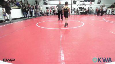 60 lbs Quarterfinal - Wyatt Garcia, Wagoner Takedown Club vs Kellyn Baker, Jay Wrestling Club