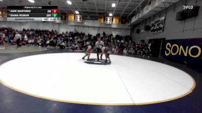 170 lbs Quarterfinal - Jade Martinez, Arroyo vs Diana Roman, Santa Ana Valley