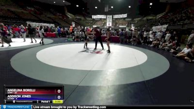 100 lbs Placement Matches (16 Team) - Angelina Borelli, SJWA vs Addison Jones, SCVWA