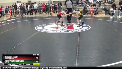 65 lbs Champ. Round 2 - Gabriel Horn, North Branch vs Jordy Ignaszewski, MR/USC