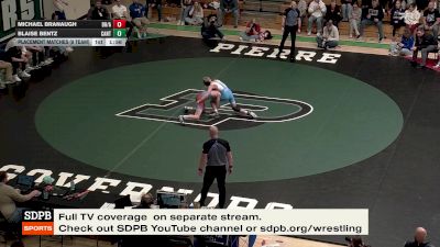 120 lbs Placement Matches (8 Team) - Michael Branaugh, Bon Homme/Avon vs BLAISE BENTZ, Canton
