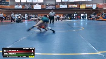 120 lbs 5th Place Match - Cruz Jimenez, Battle Mountain vs Riley Hutchison, Declo