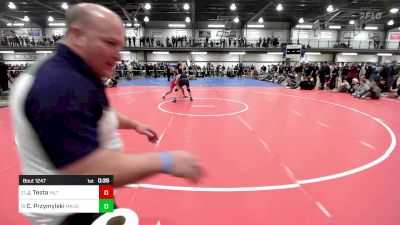 124 lbs 5th Place - Jon Testa, Hilton vs Charles Przymylski, Mahopac