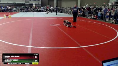 55 lbs Cons. Round 2 - Andrew Kelly, Westfield vs Brekk Huebner, MAHACA