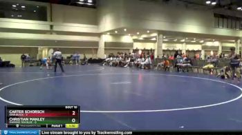 113 lbs Round 3 (8 Team) - Carter Schorsch, Iowa Black vs Christian Manley, Diamond Fish Blue