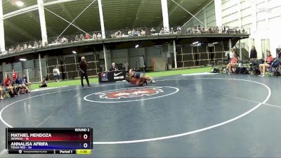 170 lbs Round 2 (8 Team) - Mathiel Mendoza, Georgia vs Annalisa Afrifa, Texas Red