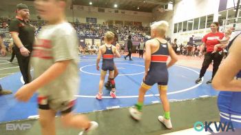 61 lbs Consi Of 8 #2 - Kamden Woolman, Tiger Trained Wrestling vs Jaxon Ditmore, Team Tulsa Wrestling Club