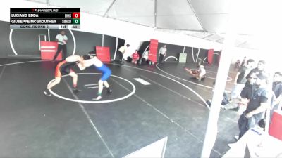 157 lbs Cons. Round 2 - Luciano Edda, Beverly Hills High School vs Giuseppe McGrouther, Santa Monica High School Wrest