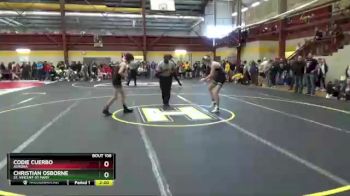 113 lbs Champ. Round 2 - Codie Cuerbo, Aurora vs Christian Osborne, St. Vincent-St Mary