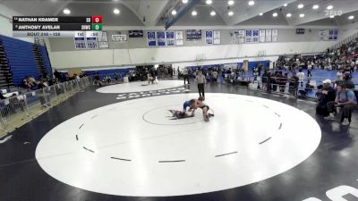 106 lbs Cons. Round 4 - Anthony Avelar, Savage House Wrestling Club vs Nathan Kramer, San Diego