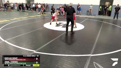 95 lbs Rr1 - Kaylah Moat, Arctic Warriors Wrestling Club vs Driel O`Brien, Bethel Freestyle Wrestling Club