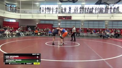 197 lbs Quarterfinal - Coy Spooner, Coast Guard vs Anthony Mears, Southern Maine