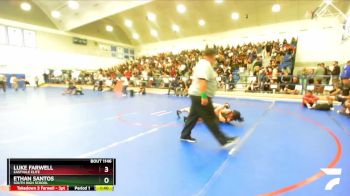 120 lbs Champ. Round 2 - Ethan Santos, South High School vs Luke Farwell, Eastvale Elite