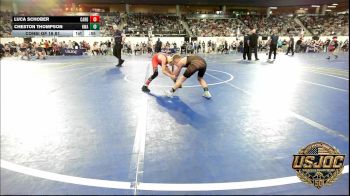 64 lbs Consi Of 16 #1 - Luca Schober, Cardinal Wrestling Club vs Cheston Thompson, HURRICANE WRESTLING ACADEMY