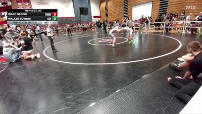 75B 3rd Place Match - Walker Bowles, Casper Classic Academy vs Isaac Haddix, Thermopolis Middle School