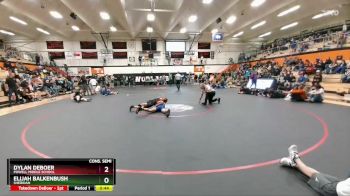 120 lbs Cons. Semi - Dylan DeBoer, Powell Middle School vs Elijah Balkenbush, Sheridan