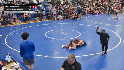 145 lbs Cons. Round 4 - Laila Ferguson, Niagara Wheatfield vs Eva Colon-DeJesus, Dunkirk