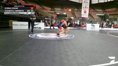 Schoolgirls - 165 lbs Cons. Semis - Kyndall Stever vs Elizabeth A. Murrietta, Bloodline Wrestling
