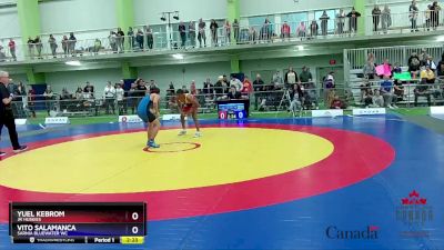 60kg Champ. Round 1 - Yuel Kebrom, Jr Huskies vs Vito Salamanca, Sarnia Bluewater WC