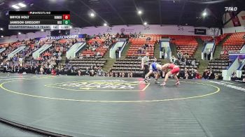 126 lbs Quarterfinals (8 Team) - Jamison Gregory, Detroit Catholic Central HS vs Bryce Holt, Romeo HS