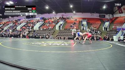 126 lbs Quarterfinals (8 Team) - Jamison Gregory, Detroit Catholic Central HS vs Bryce Holt, Romeo HS