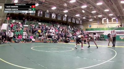 132 lbs Champ. Round 3 - Alex Denkins, Perrysburg vs Hakeen Garcia, Elyria Catholic