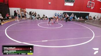 132 lbs Round 2 (8 Team) - Tayla Skelley, All American Wrestling Club vs Ciara Hawkins, Big Dog Ranch