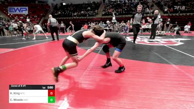 64 lbs Consi Of 8 #1 - Koen King, Miami Takedown Club vs Conner Woods, Salina Wrestling Club