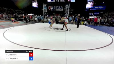 190 lbs Rnd Of 32 - Elijah Brown, PA vs Daniel Moylan, CA