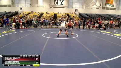 Champ. Round 1 - Jaxon Greaud, Beaver River Wrestling vs Carson Braley, Club Not Listed