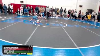 93-102 lbs Quarterfinal - Christian Yunker, Carmel USA Wrestling vs Crew Evans, HSE Wrestling Club