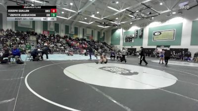 122 lbs Champ. Round 2 - Zephyr Aubuchon, Carlsbad vs Joseph Guillen, Southwest (EC)