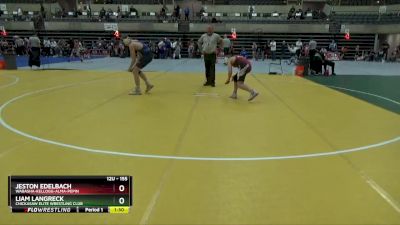 155 lbs Round 5 - Liam Langreck, Chickasaw Elite Wrestling Club vs Jeston Edelbach, Wabasha-Kellogg-Alma-Pepin